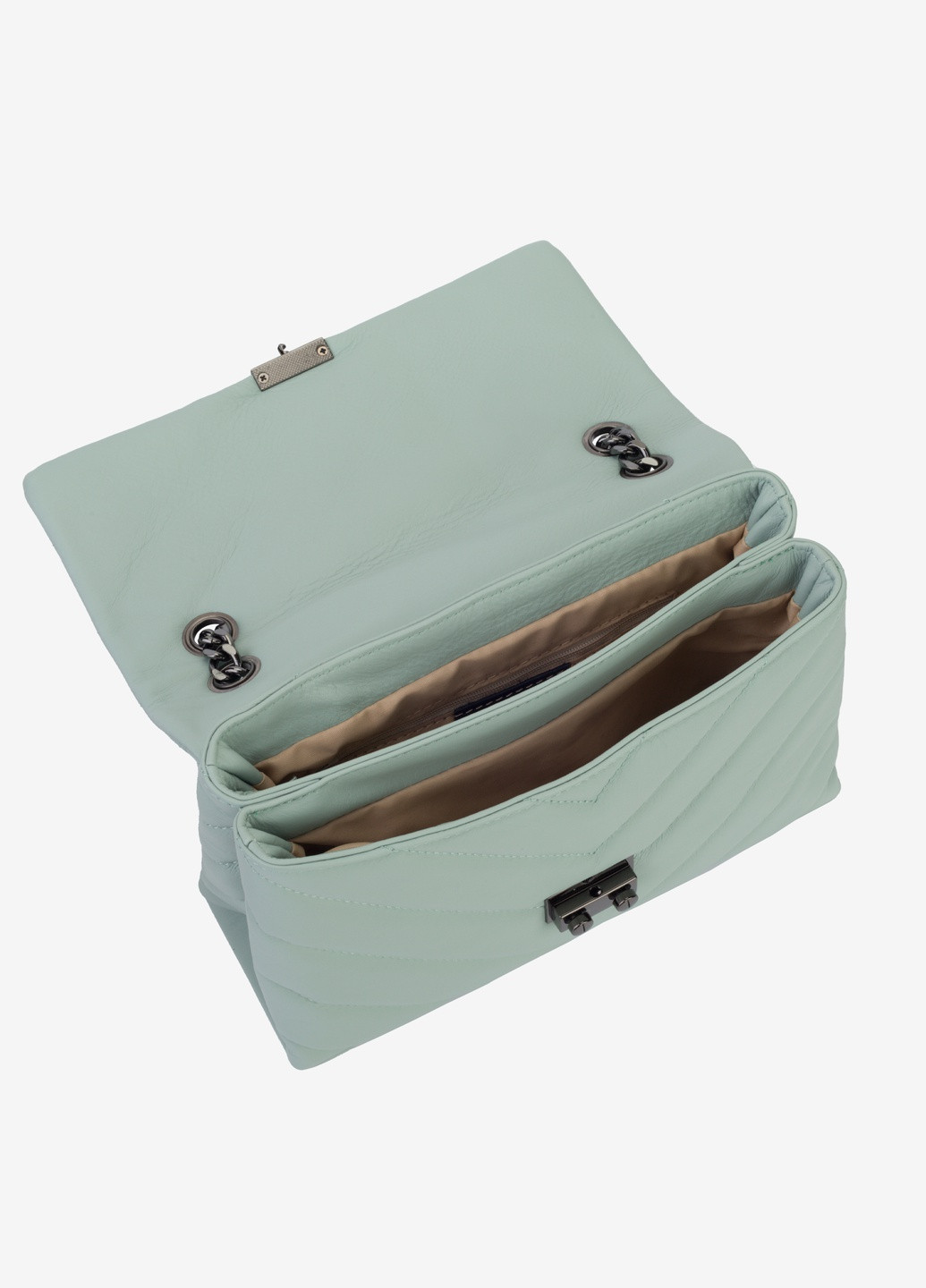 Сумка женская кожаная на цепочках кросс-боди средняя Сrossbody Nappa Regina Notte (253255888)