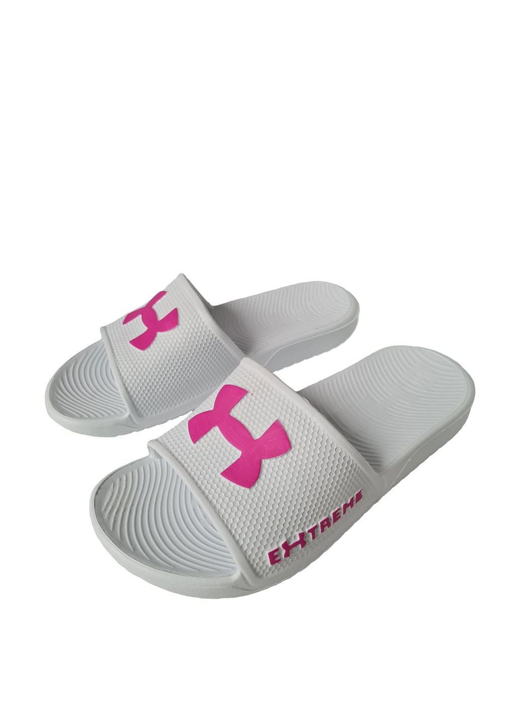 Белые шлепанцы Gipanis с тиснением