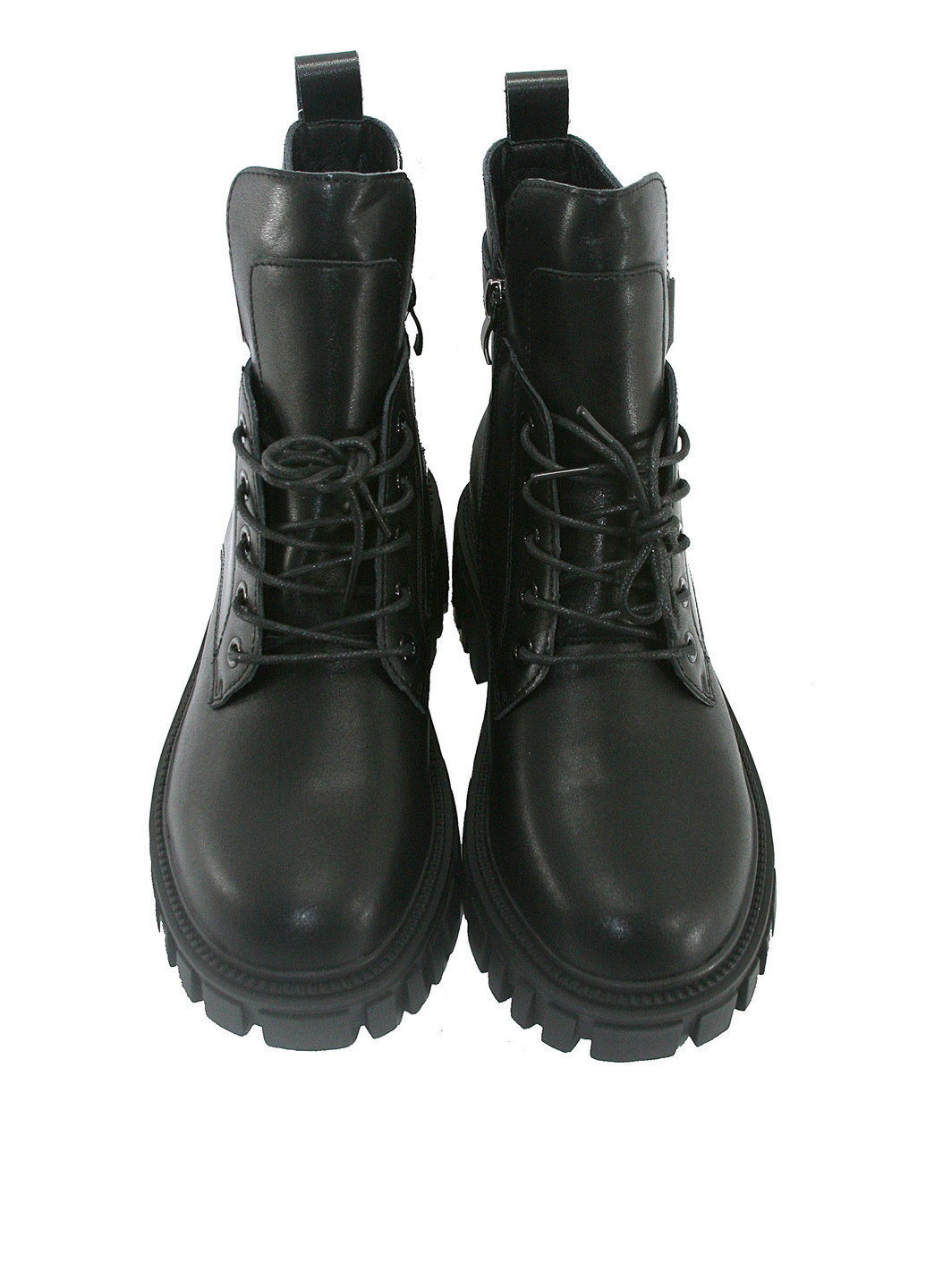 Осенние ботинки No Brand со шнуровкой, на тракторной подошве