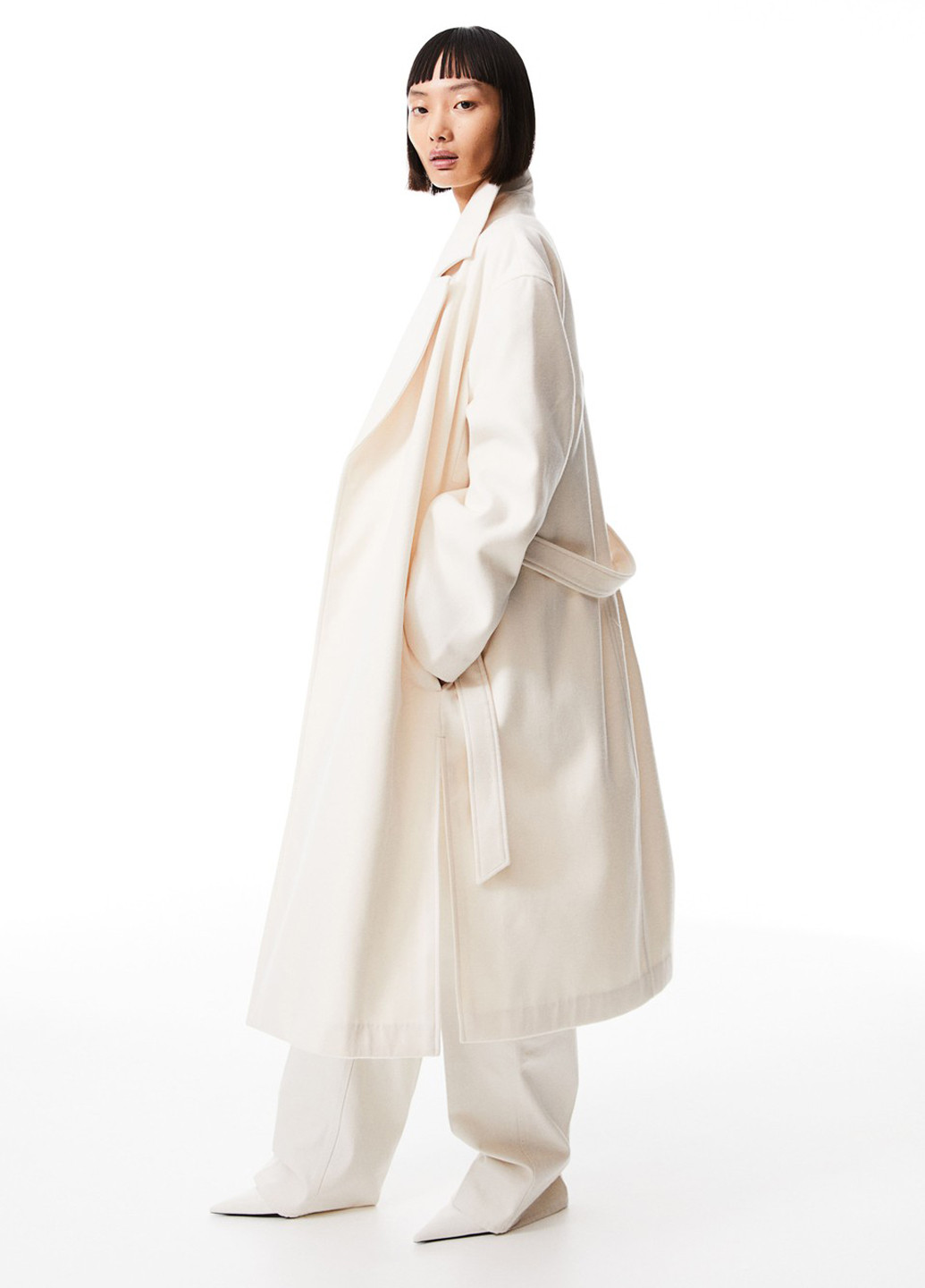 Молочне демісезонне Пальто H&M