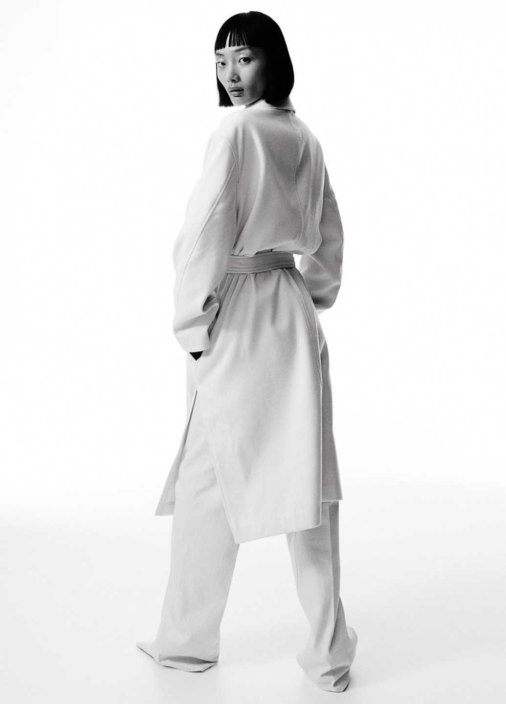 Молочне демісезонне Пальто H&M