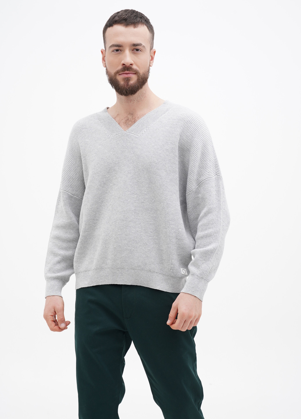 Світло-сірий демісезонний пуловер пуловер Comma