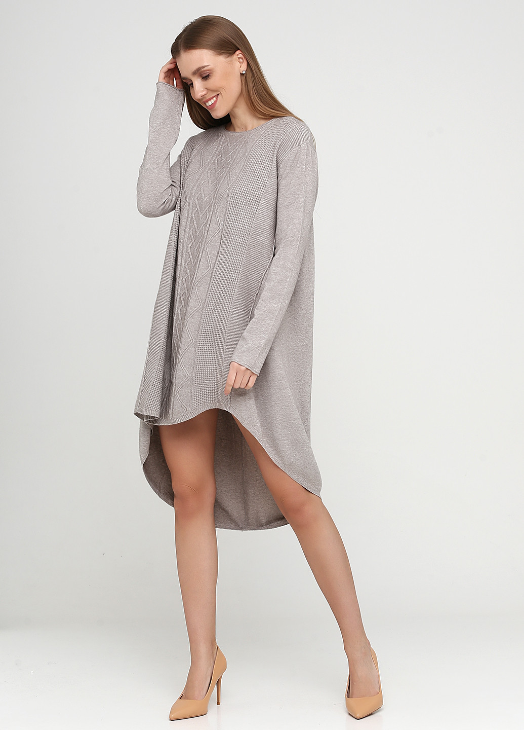 Бежева кежуал сукня оверсайз Louise Orop однотонна