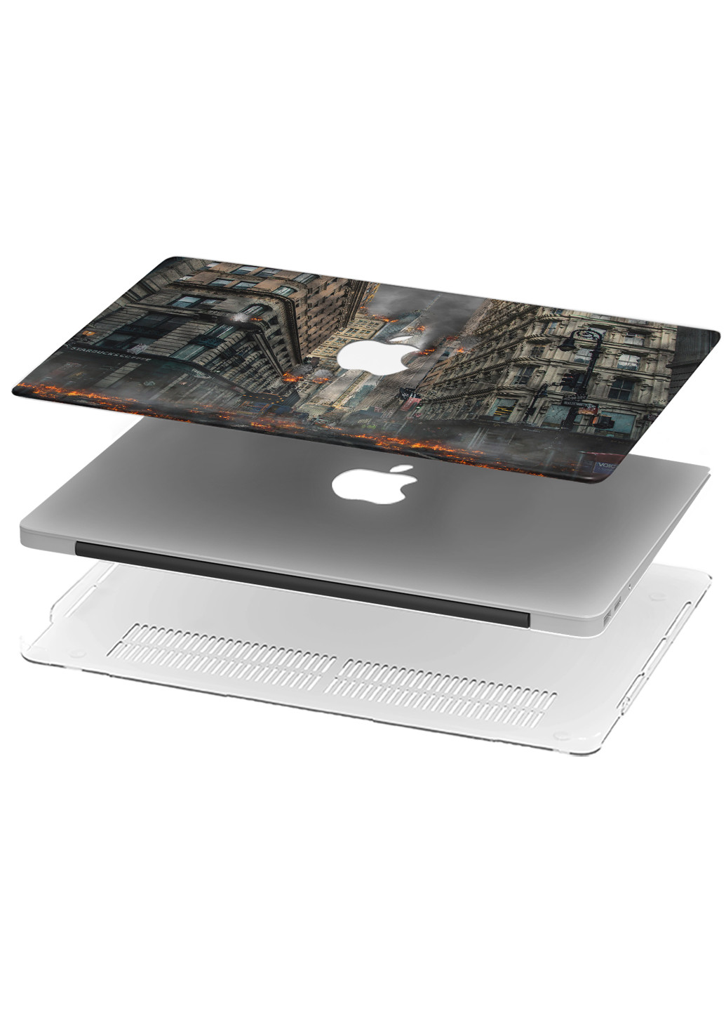 Чехол пластиковый для Apple MacBook Pro 13 A1278 Бэттери Парк сити (explosion Battery Park City) (6347-2502) MobiPrint (218857846)