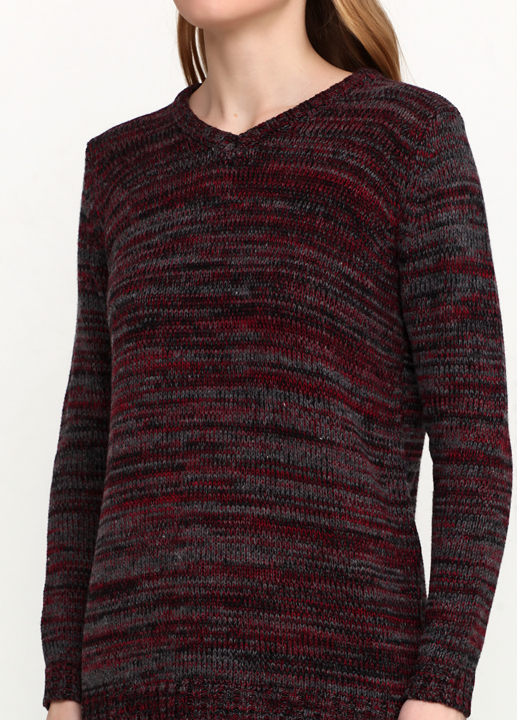 Бордовый демисезонный пуловер пуловер Long Island