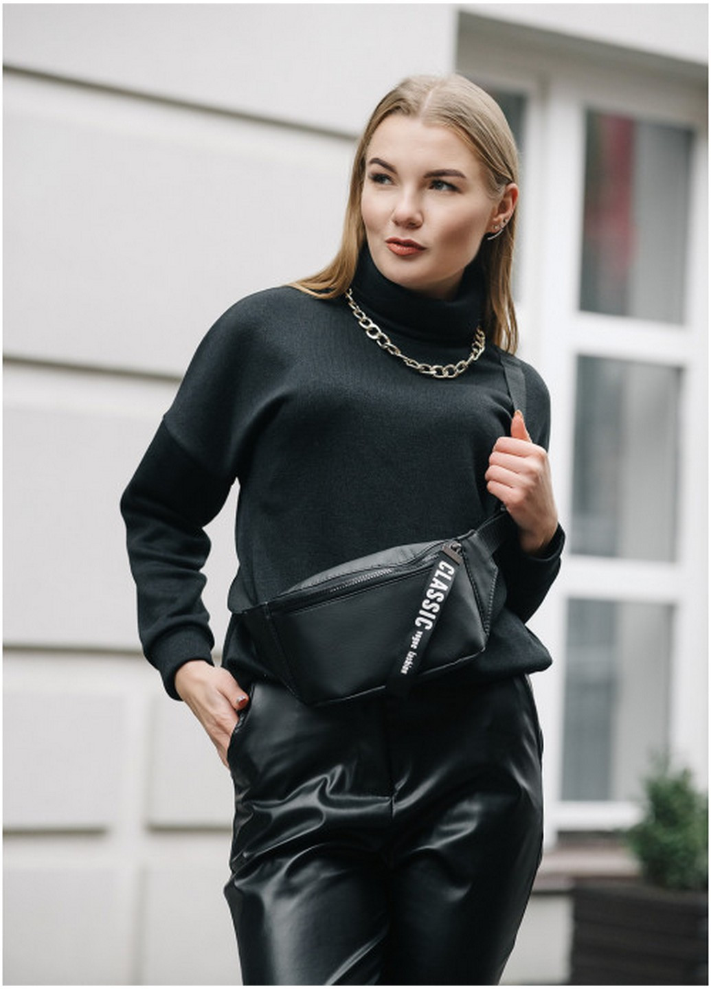 Сумка на пояс (бананка) женская 22х12х4 см Sambag (211365208)