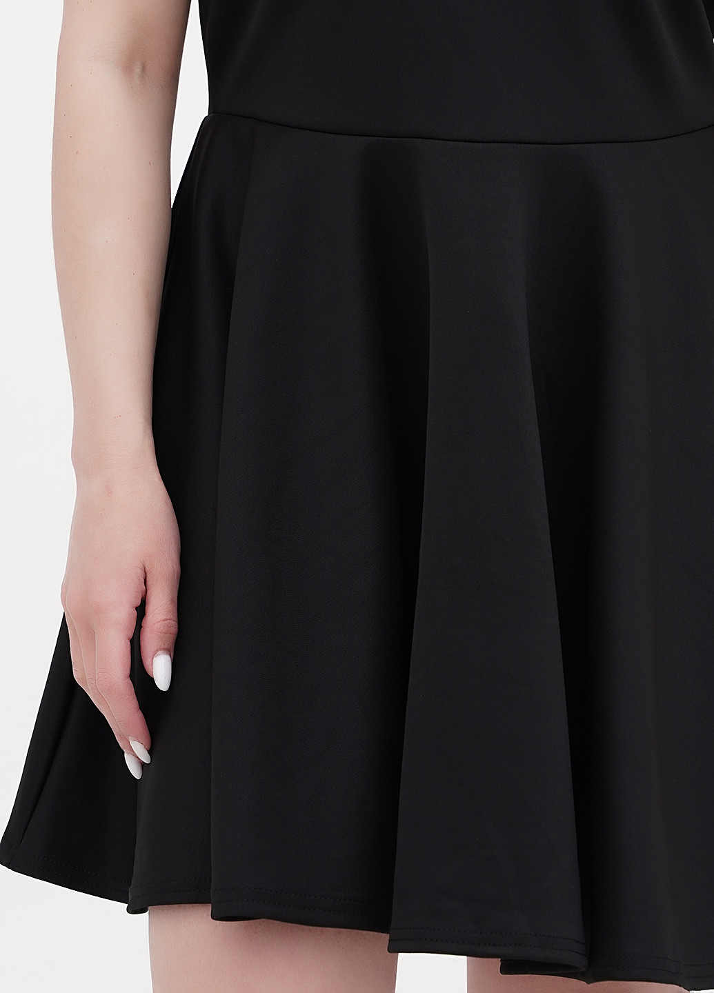 Чорна кежуал сукня кльош, з відкритими плечима Boohoo однотонна