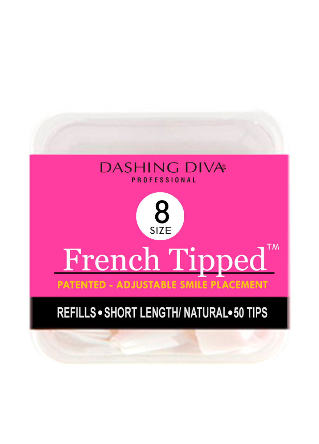 Тіпси для френча №8 (50 шт.) Dashing Diva (18202190)