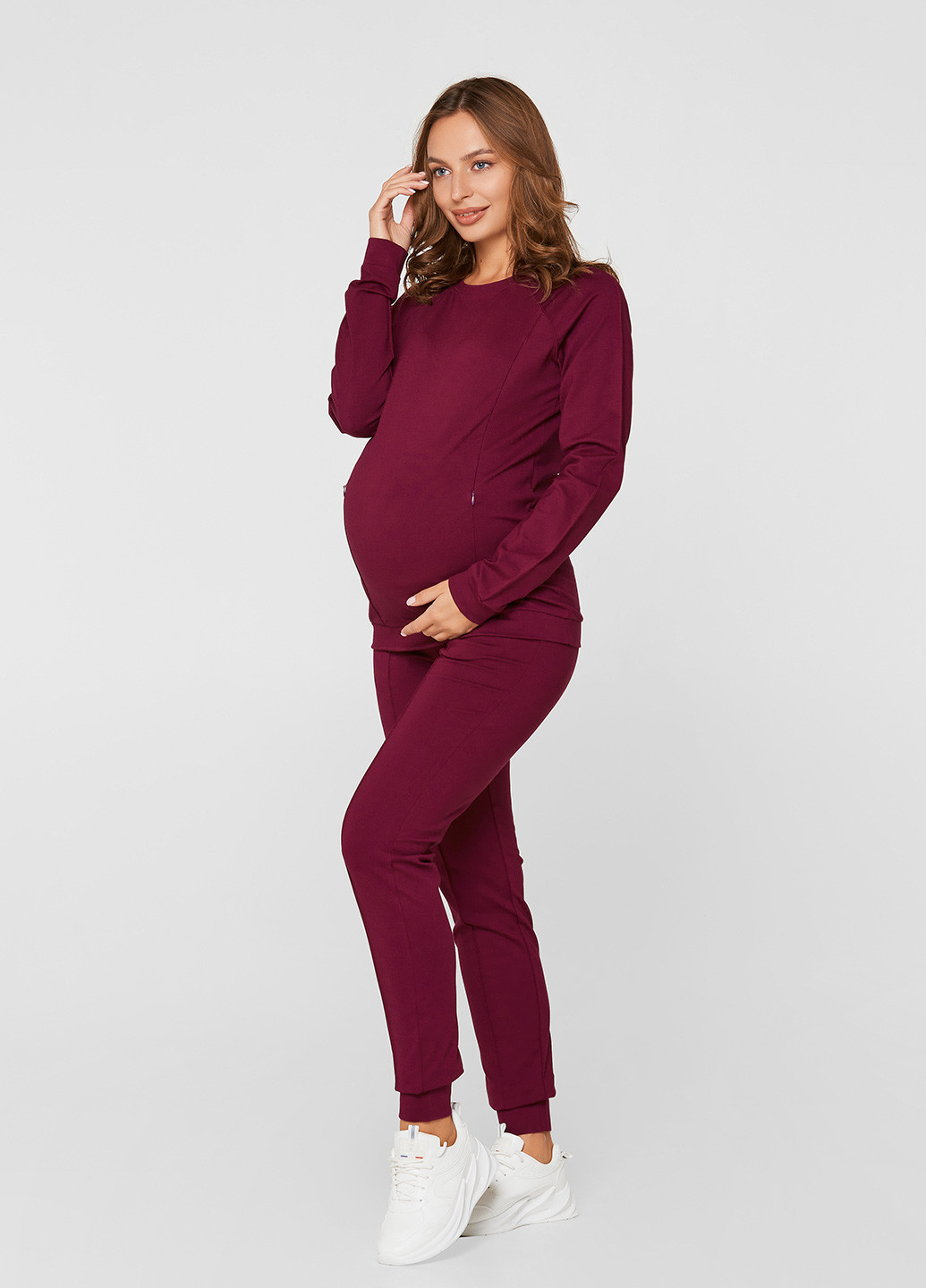 Костюм (свитшот, брюки) для беременных Lullababe костюм для кормящих и беременных с потайными замочками (151630200)