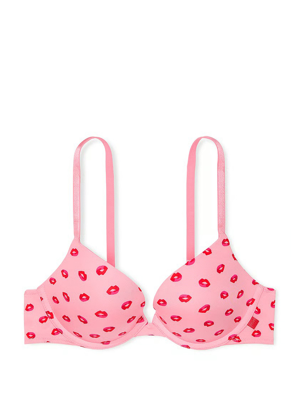 Розовый балконет бюстгальтер Victoria's Secret с косточками полиамид