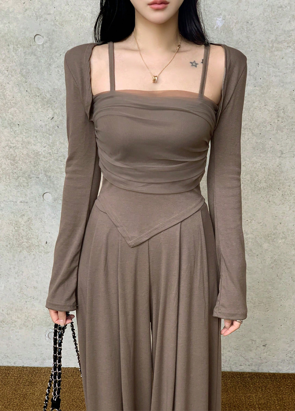 Костюм (болеро, майка, брюки) SHEIN (366071424)