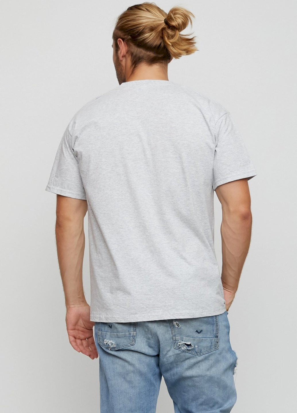 Серая футболка мужская basic YAPPI