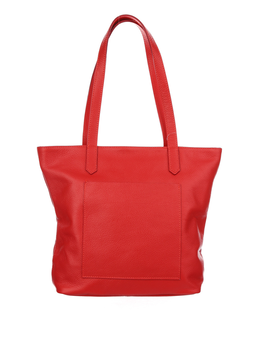 Сумка Italian Bags шоппер однотонная красная кэжуал