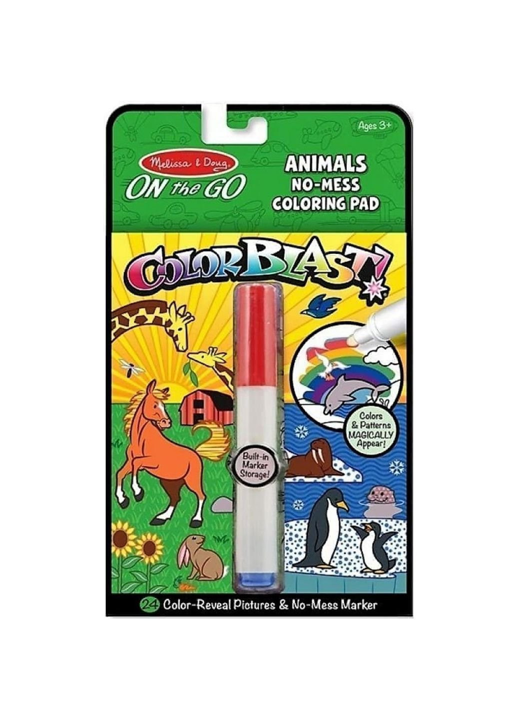 Набір для творчості Чарівне розмальовка з маркером Тварини (MD5502) Melissa&Doug (249608705)