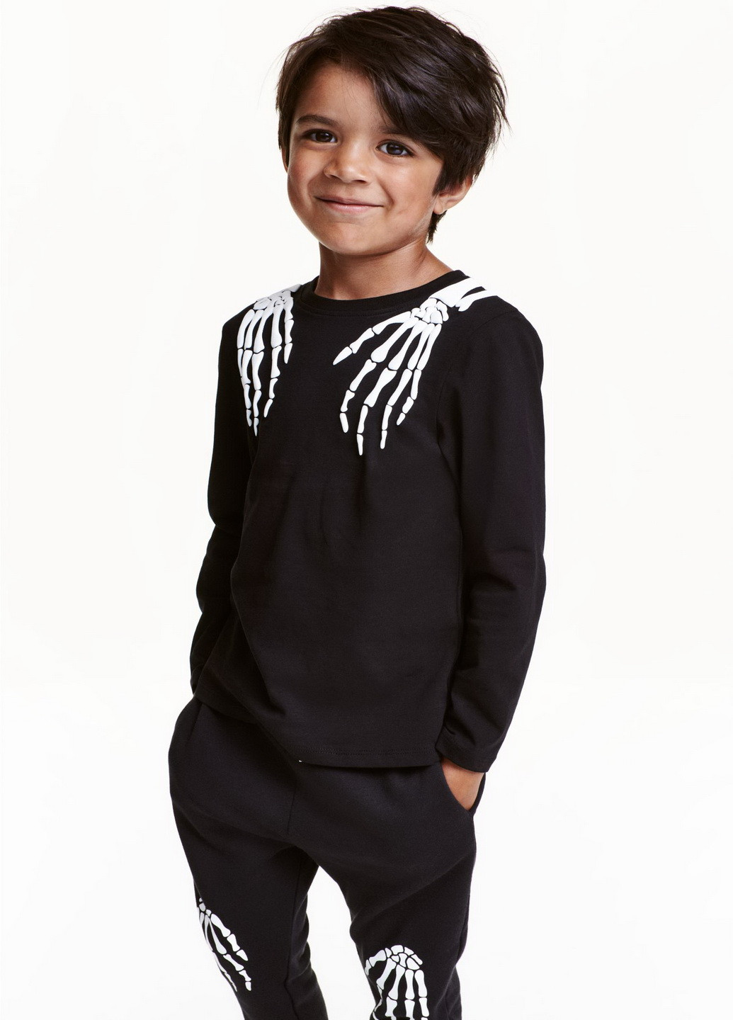 Черный демисезонный кэжуал лонгслив H&M