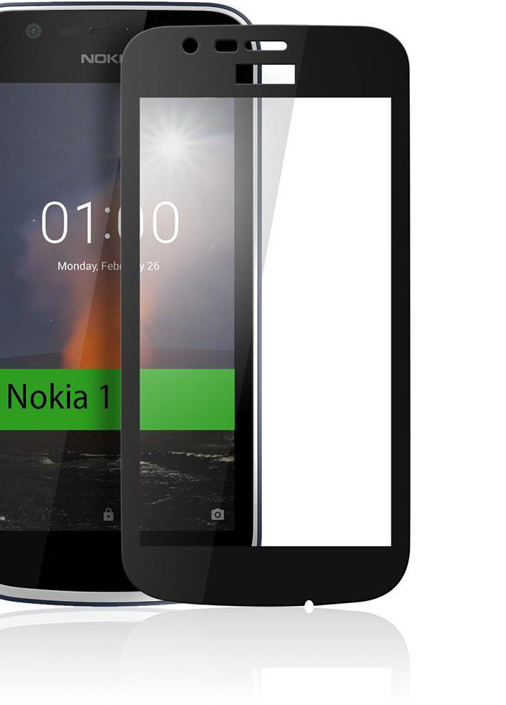 Стекло защитное для Nokia 1 Black (VTPGS-N1B) Vinga (203968429)