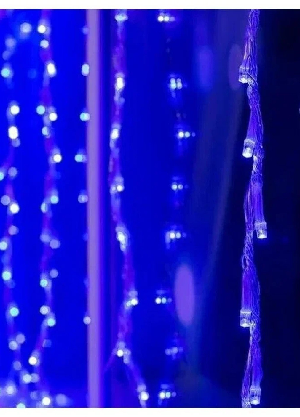 Новорічна святкова світлодіодна гірлянда водоспад 500 Led 3х2 м (473551-Prob) Синя Unbranded (255243146)