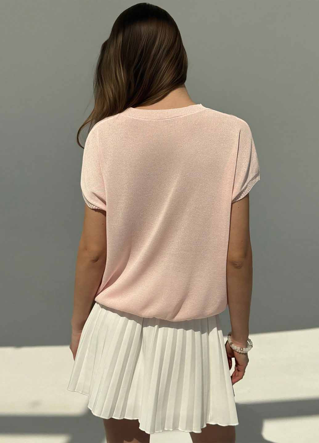 Світло-рожевий літній джемпер джемпер SHEIN