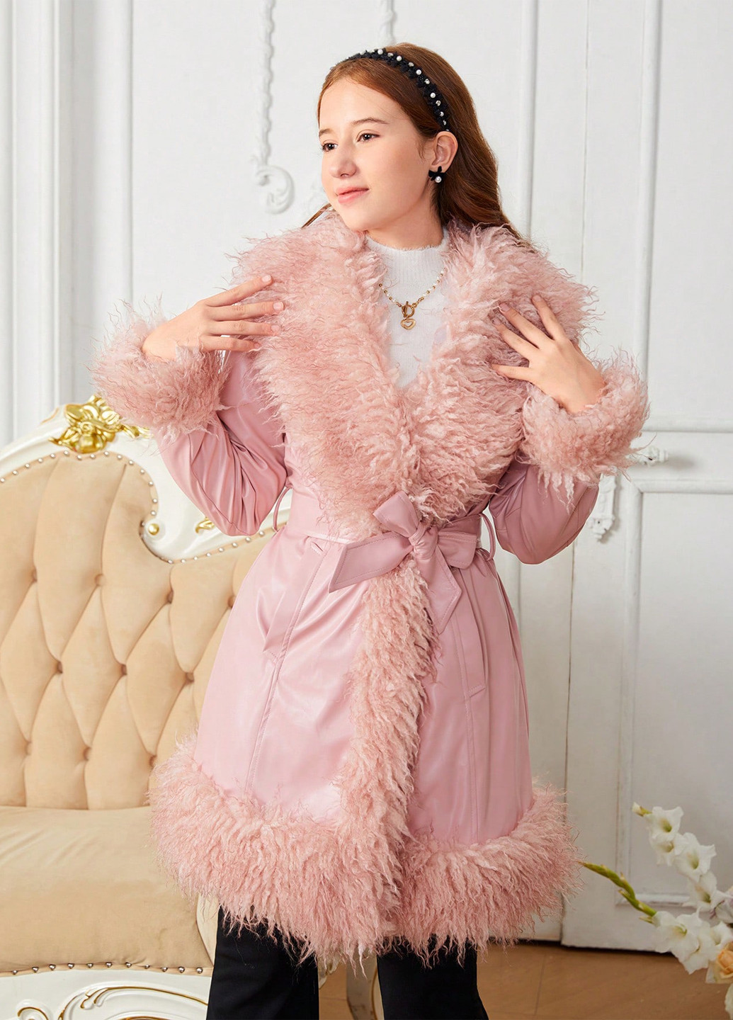 Розовая демисезонная куртка SHEIN