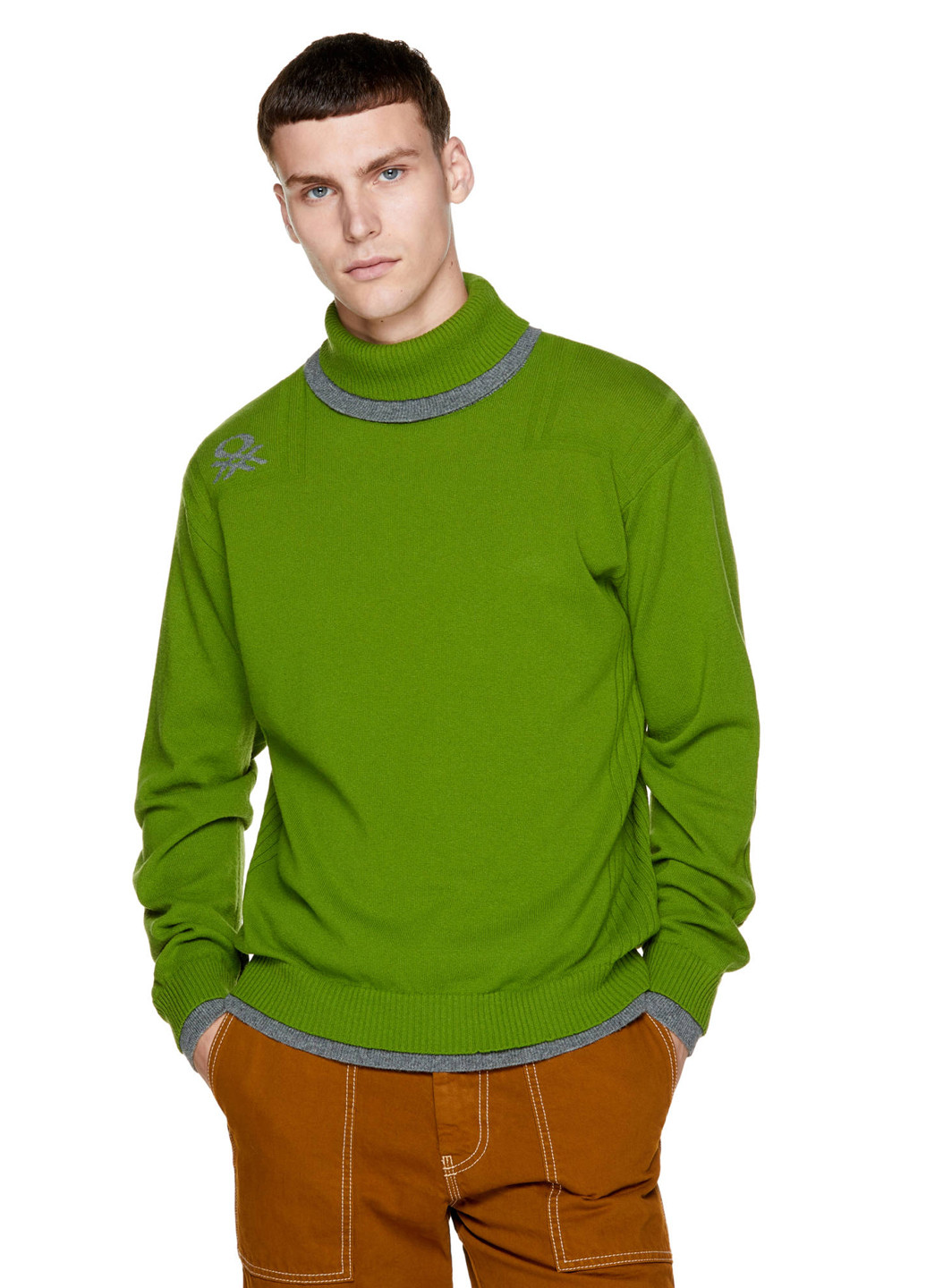 Салатовий демісезонний светр United Colors of Benetton