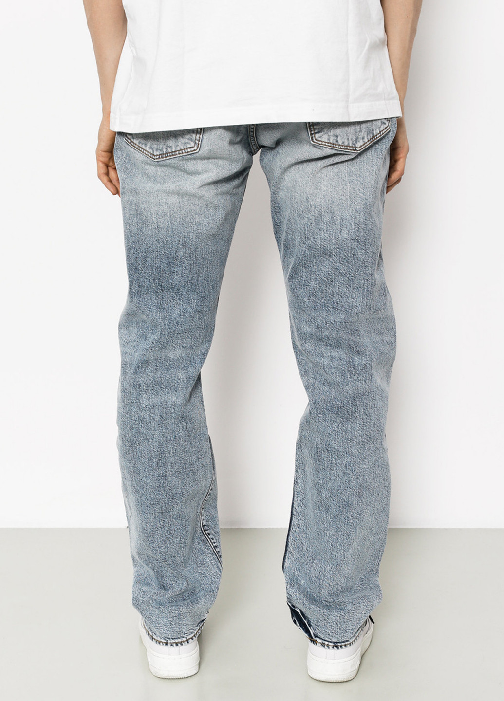 Голубые демисезонные прямые джинсы 501 Levi's