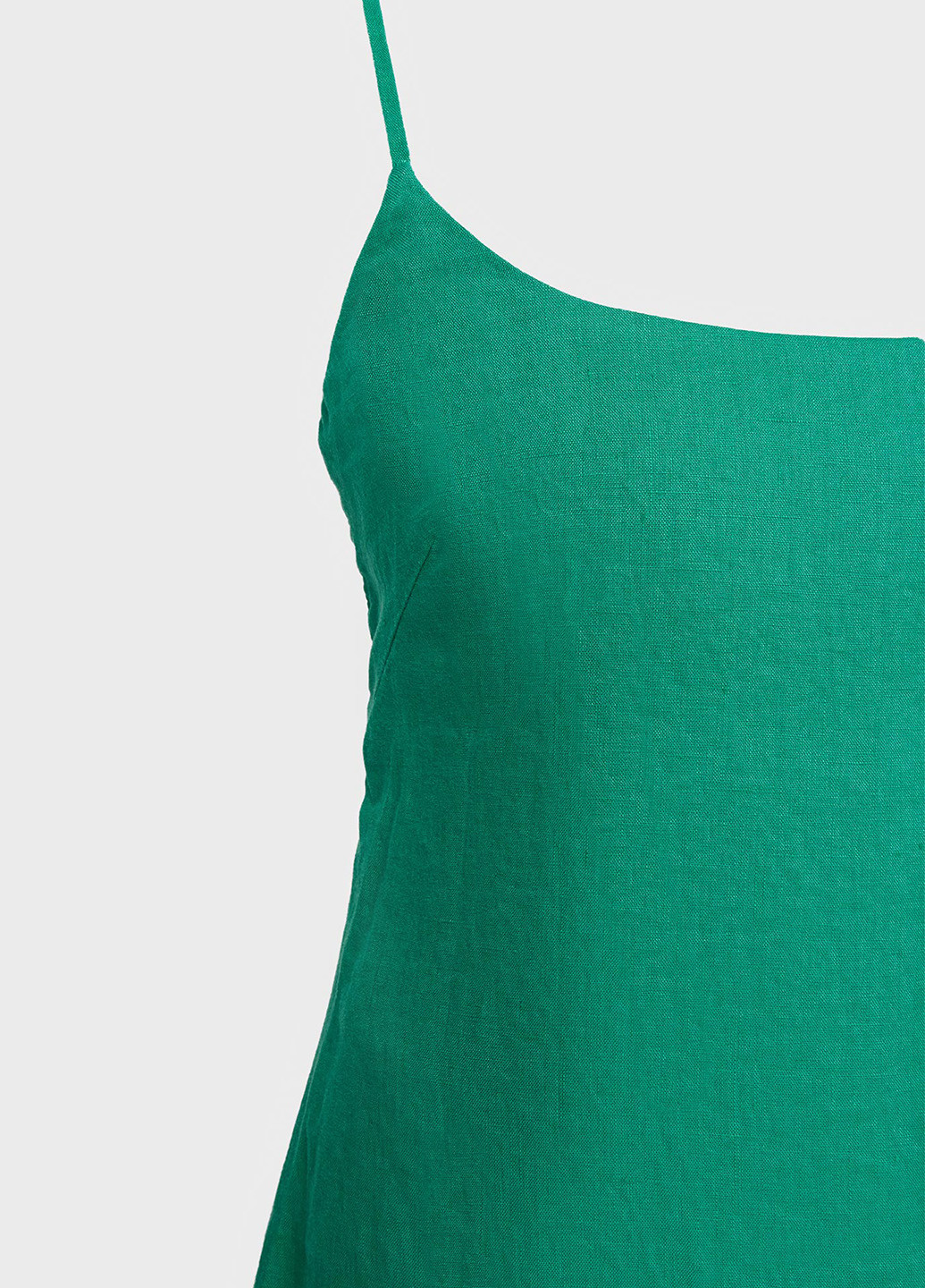 Зеленое кэжуал платье с открытой спиной PRPY однотонное