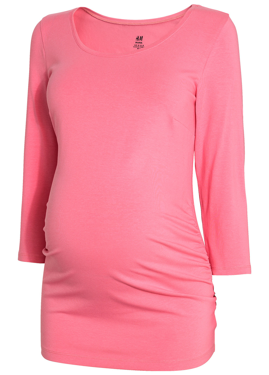 Лонгслів для вагітних H&M однотонні рожеві кежуали