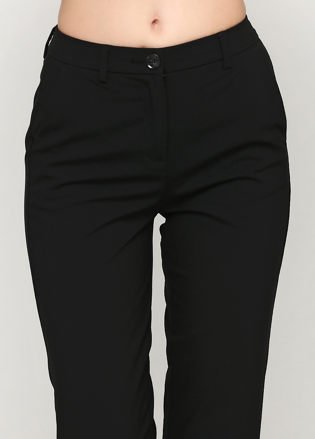Черные кэжуал демисезонные зауженные брюки United Colors of Benetton