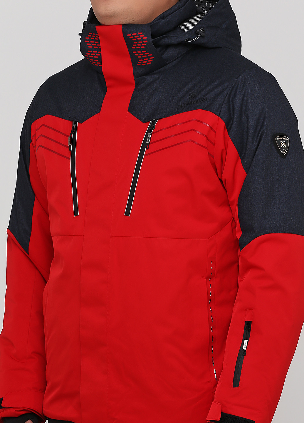 Красный зимний костюм лыжный (куртка, брюки) брючный Snowdream