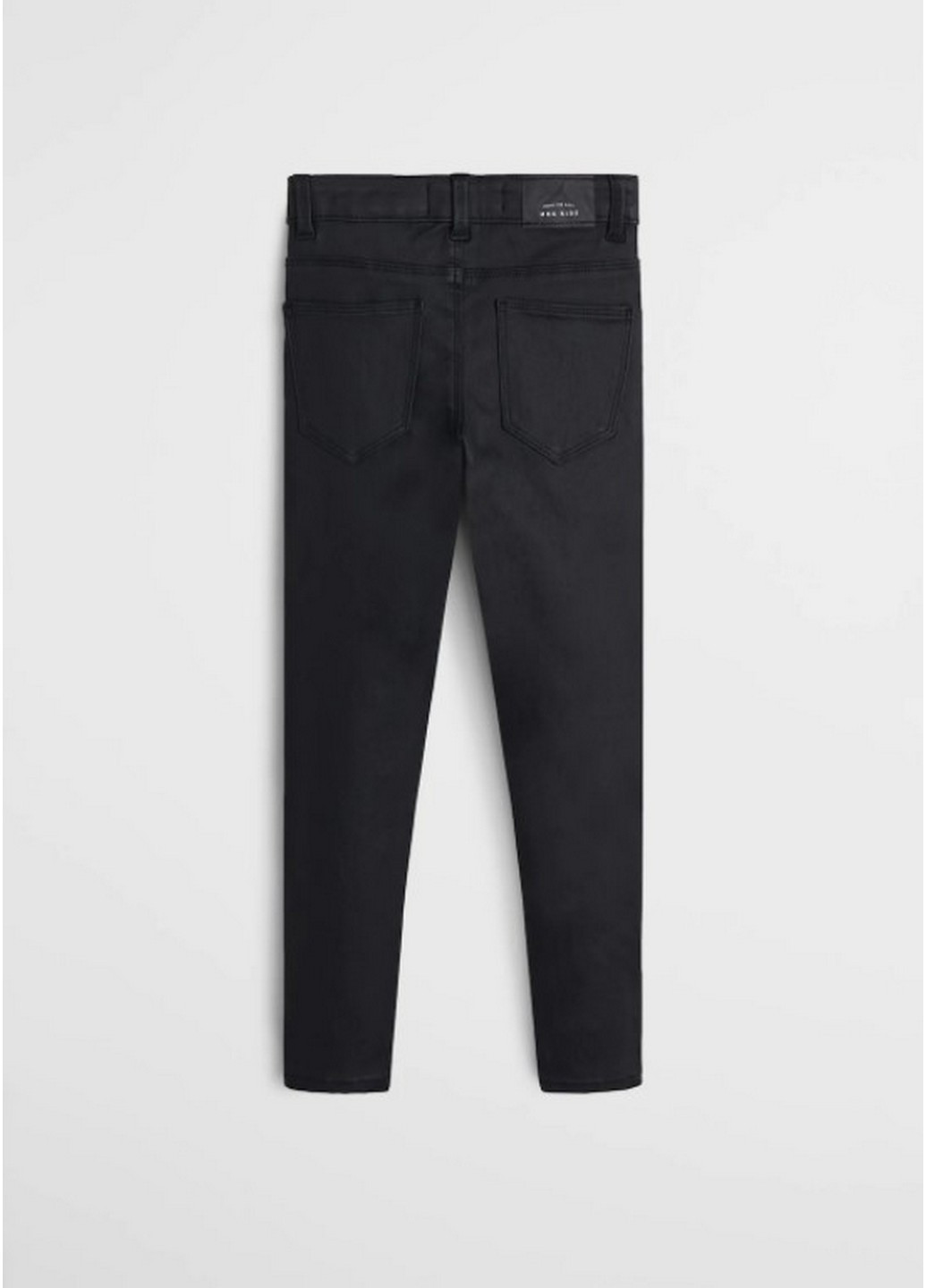 Черные демисезонные вощеные джинсы-скинни Mango