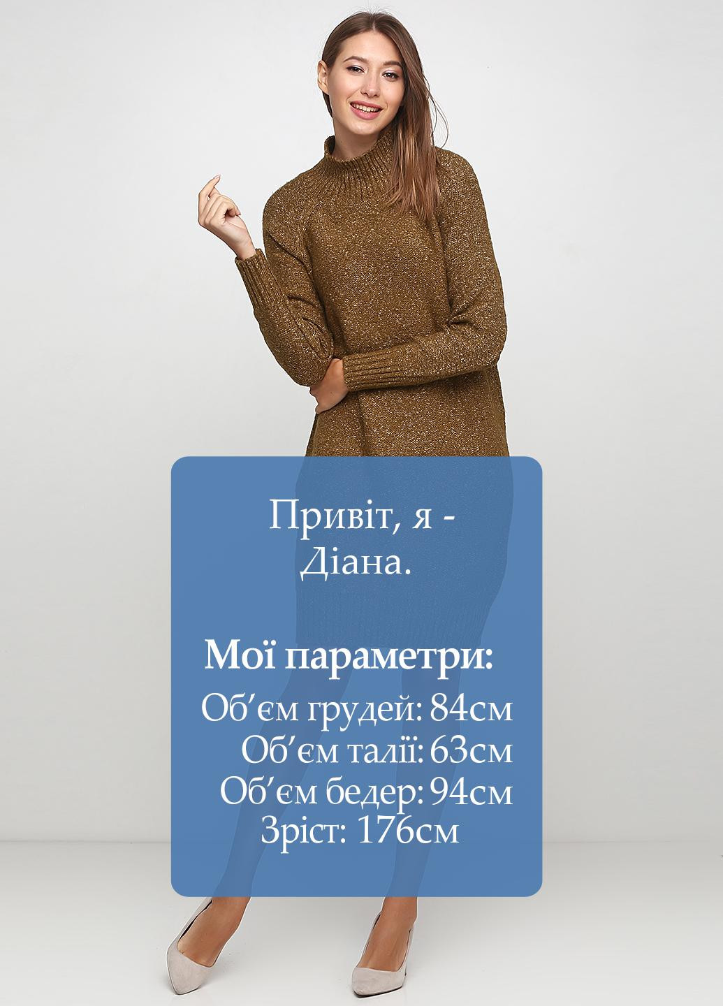 Оливкова (хакі) кежуал сукня оверсайз H&M