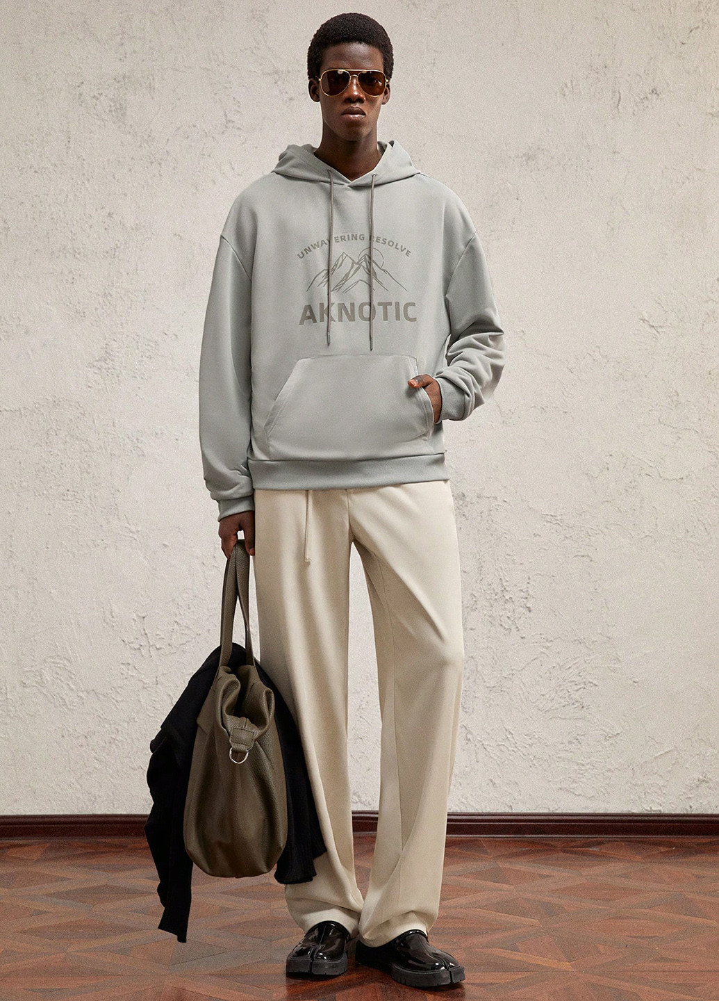 Кремовые спортивные, кэжуал демисезонные брюки SHEIN