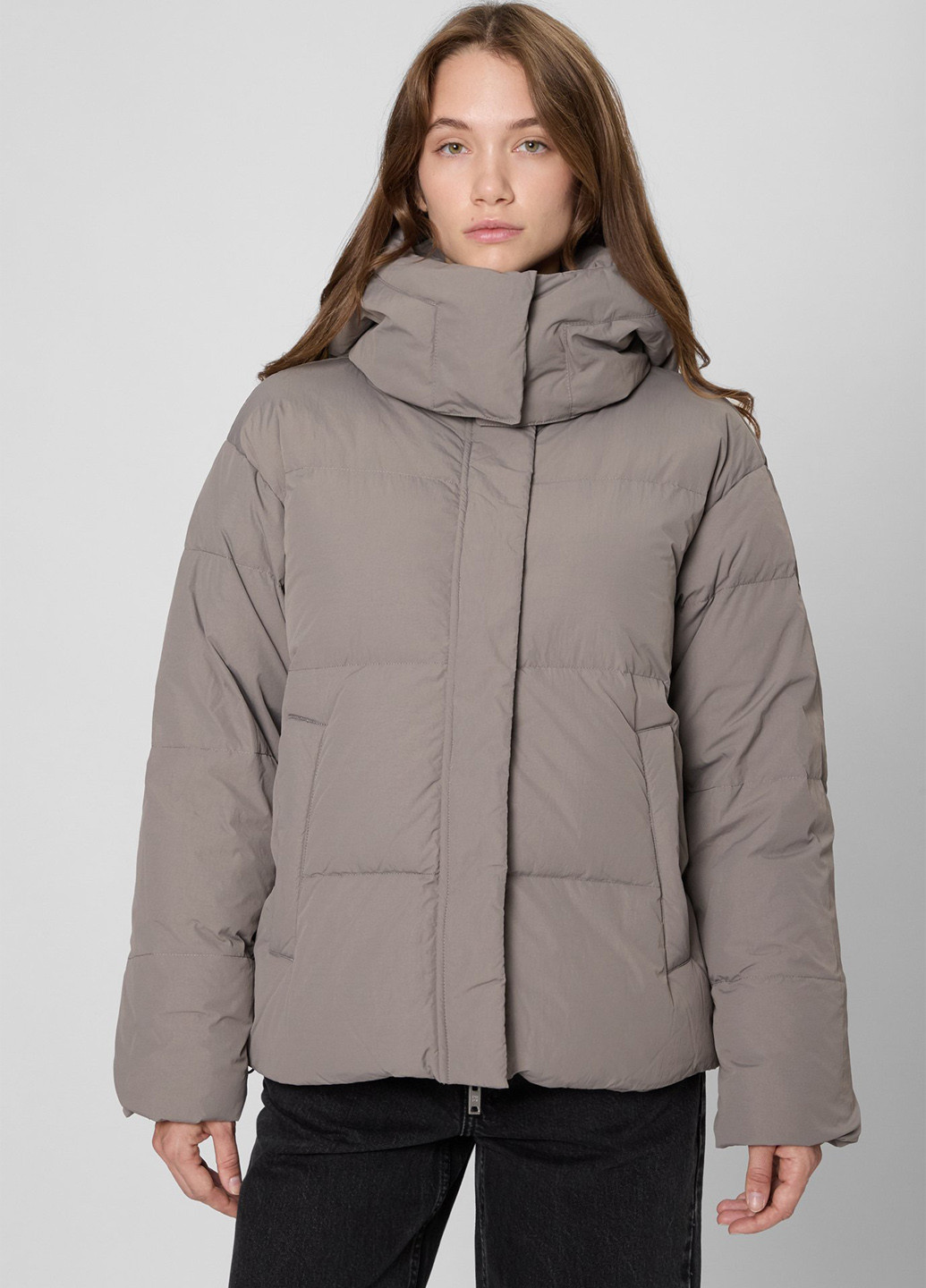 Серый зимний Пуховик PRPY