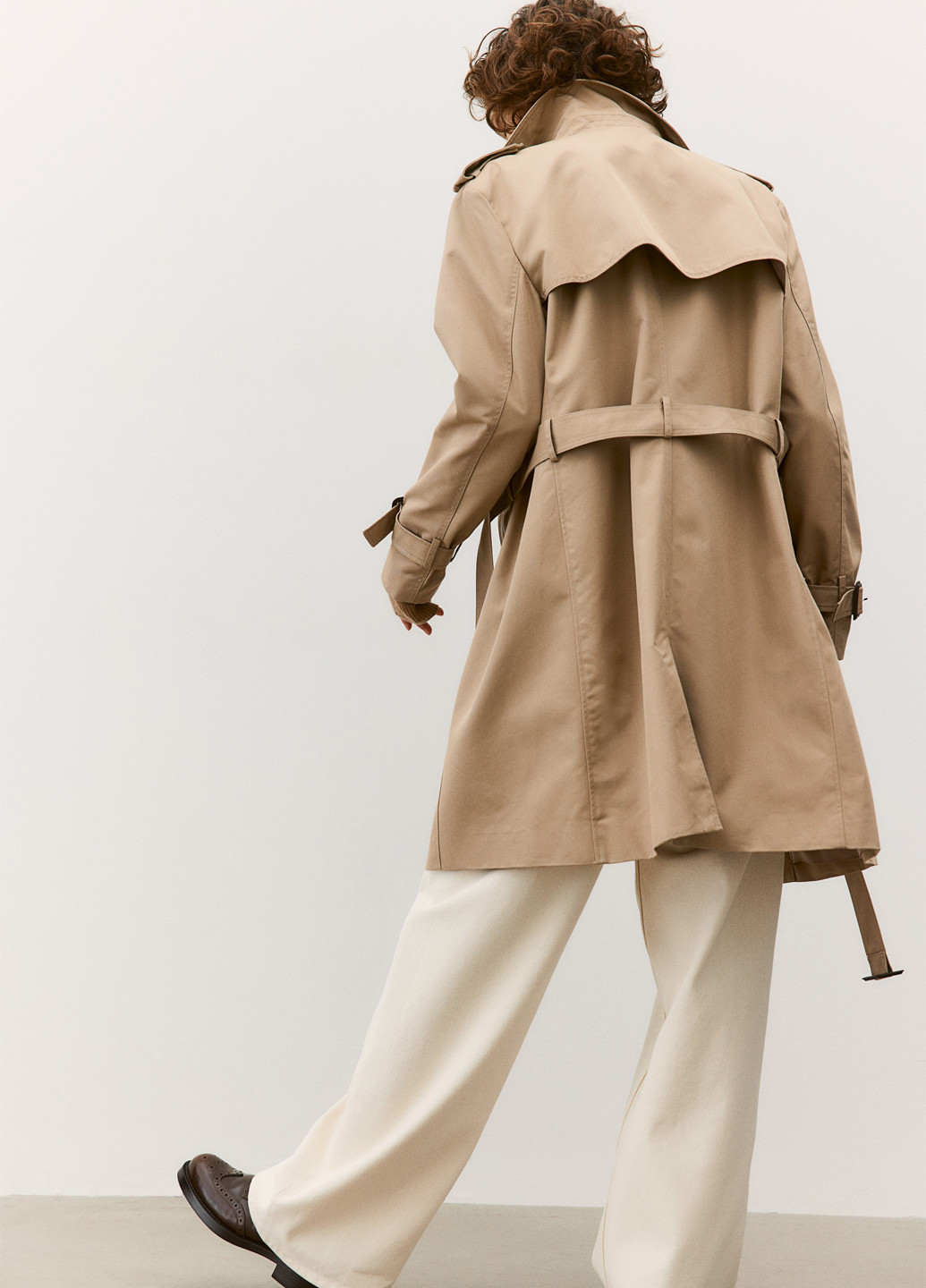 Плащ H&M тренчкот на пуговицах демисезон (368714922)