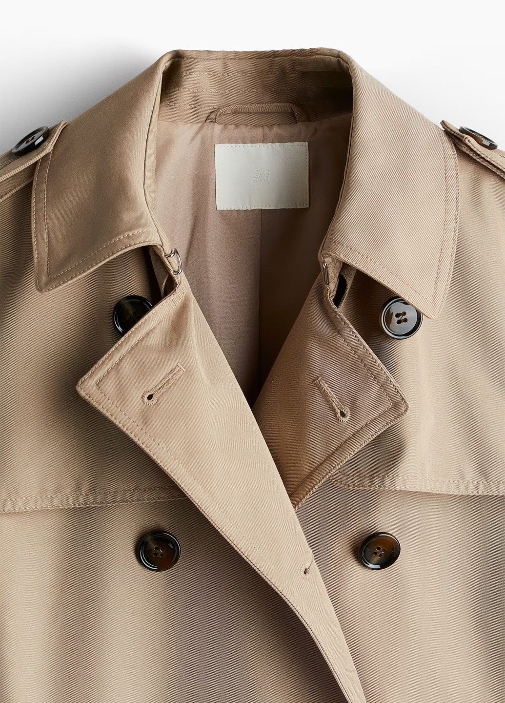 Плащ H&M тренчкот на пуговицах демисезон (368714922)