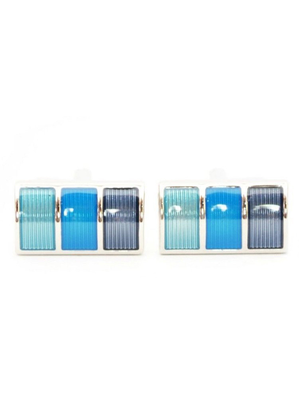 Запонки В Три Кольори: Бірюзовий, Блакитний, Синій Handmade (193411335)