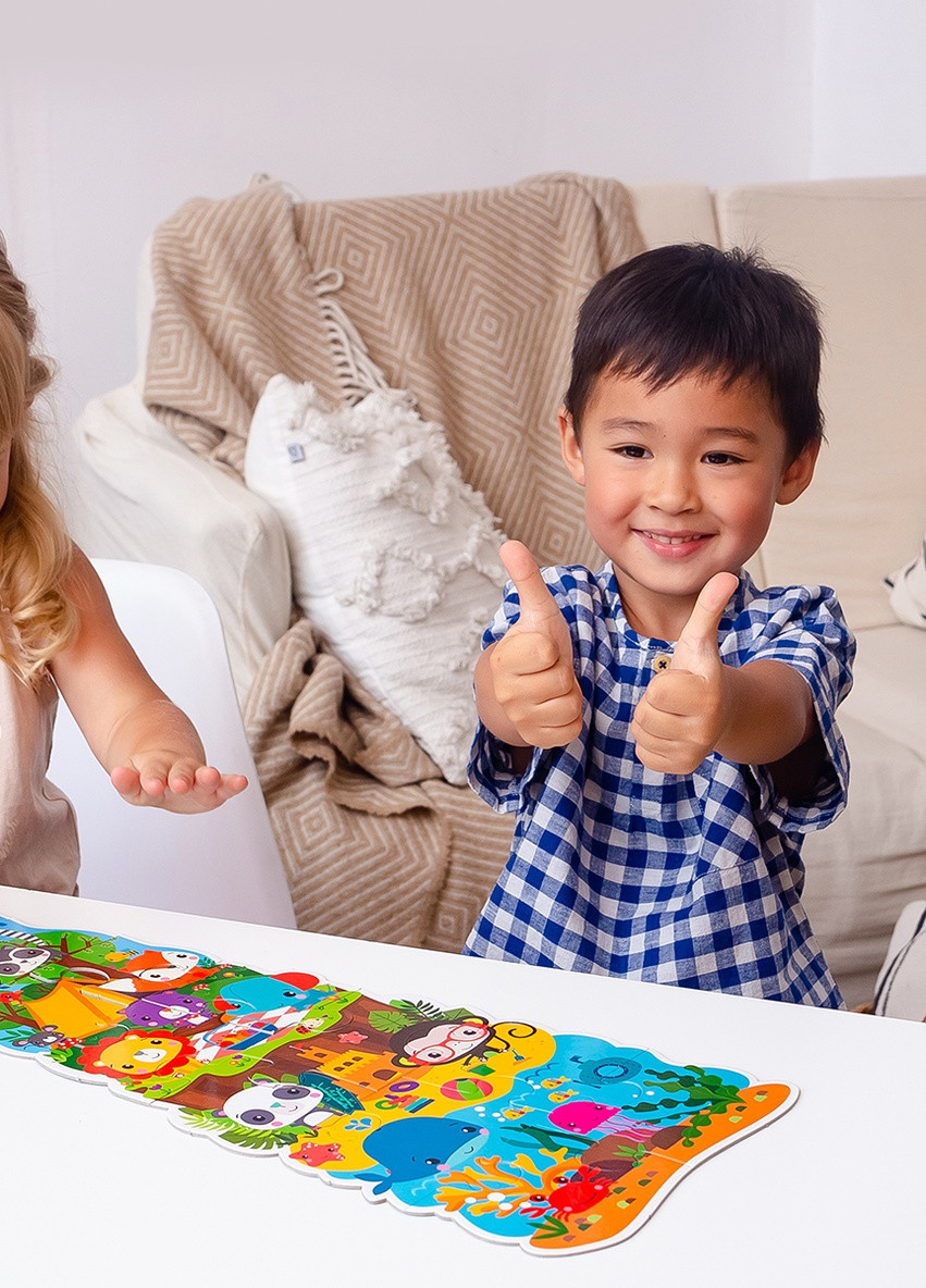 Максі пазли «Fisher-Price. Мої веселі друзі» VT1711-10 (укр) Vladi toys (255345033)