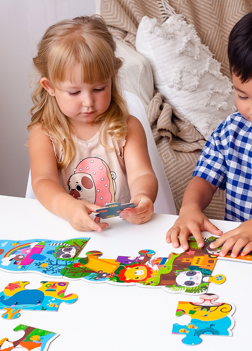 Максі пазли «Fisher-Price. Мої веселі друзі» VT1711-10 (укр) Vladi toys (255345033)