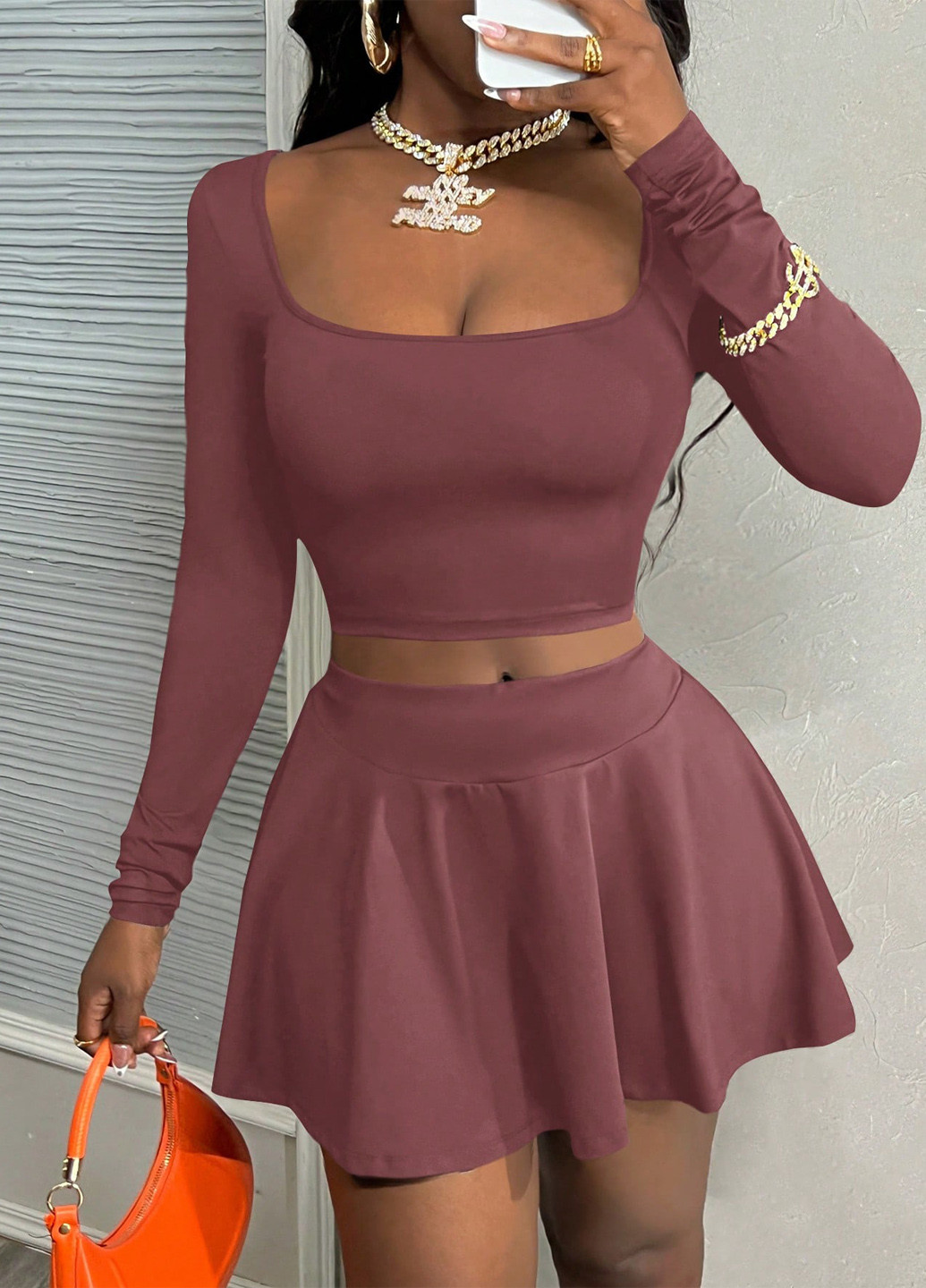 Костюм (топ, спідниця) SHEIN (339052574)