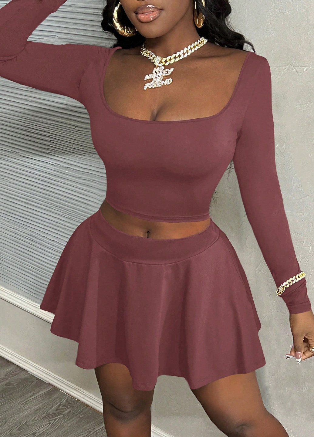 Костюм (топ, спідниця) SHEIN (339052574)