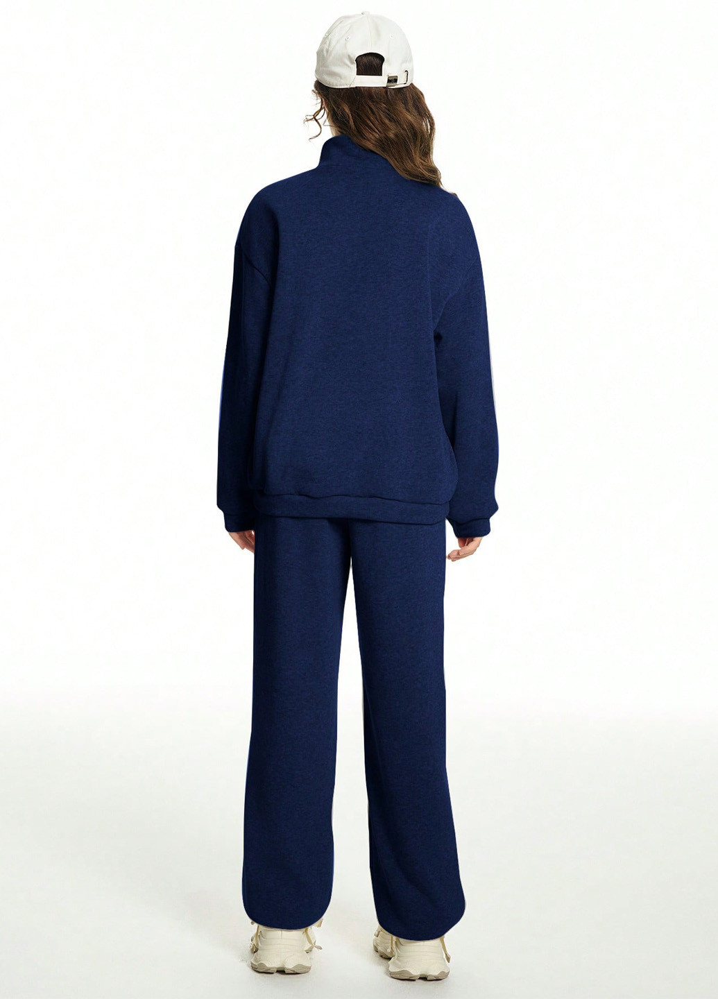 Синий демисезонный костюм (толстовка, штаны) брючный SHEIN