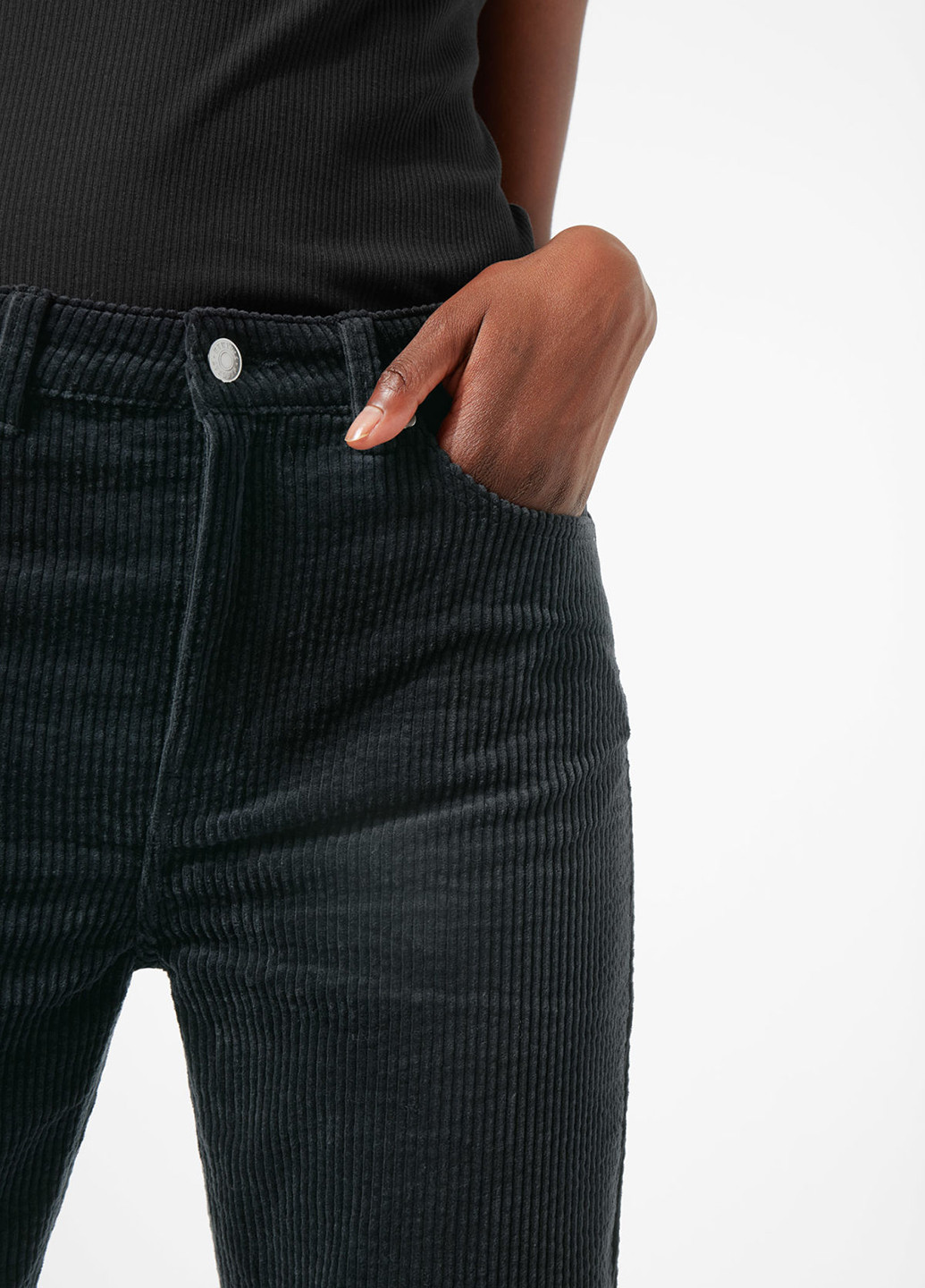 Темно-серые кэжуал демисезонные брюки MTWTFSS Weekday