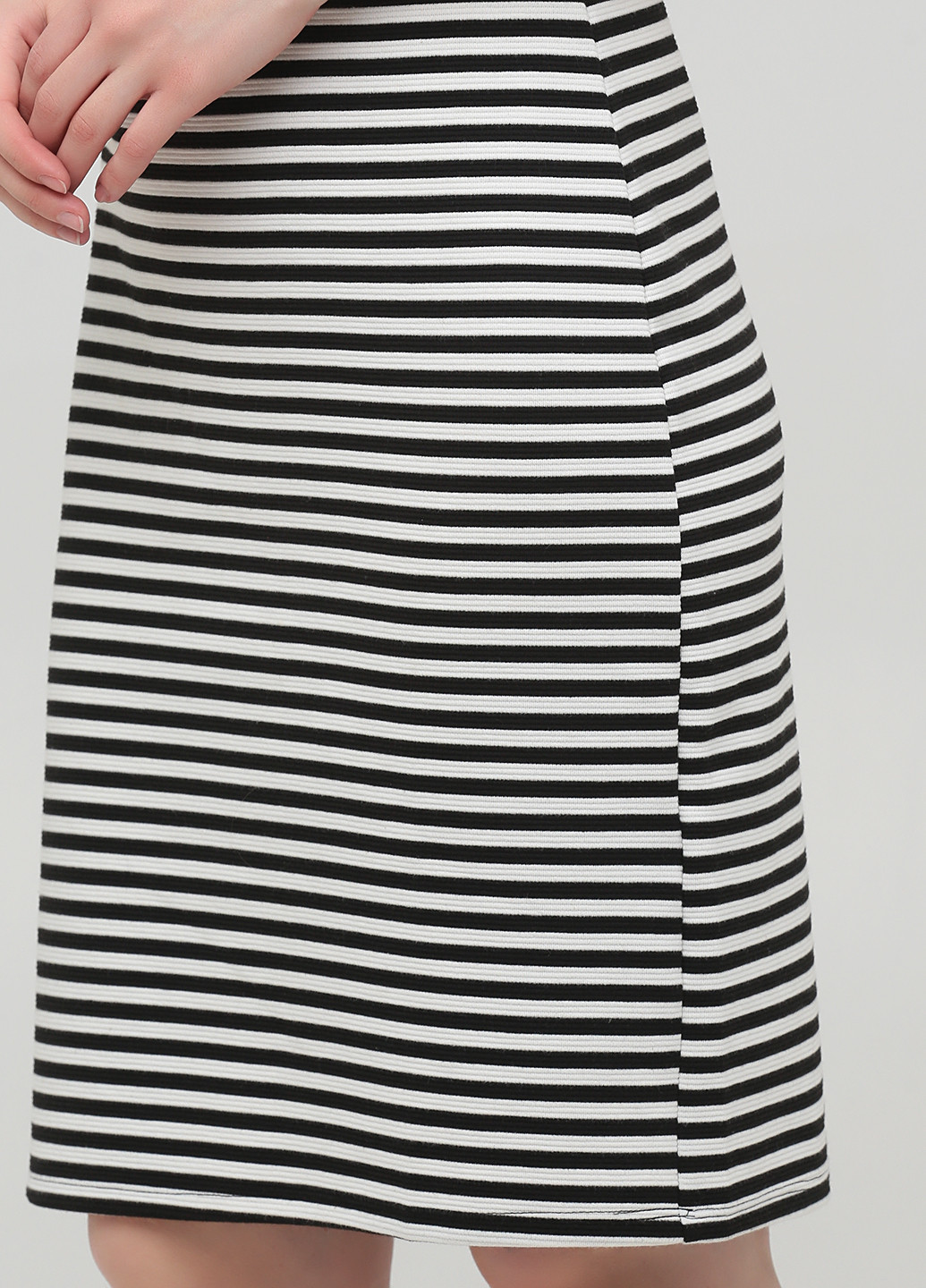 Чорно-білий кежуал сукня сукня-футболка H&M в смужку