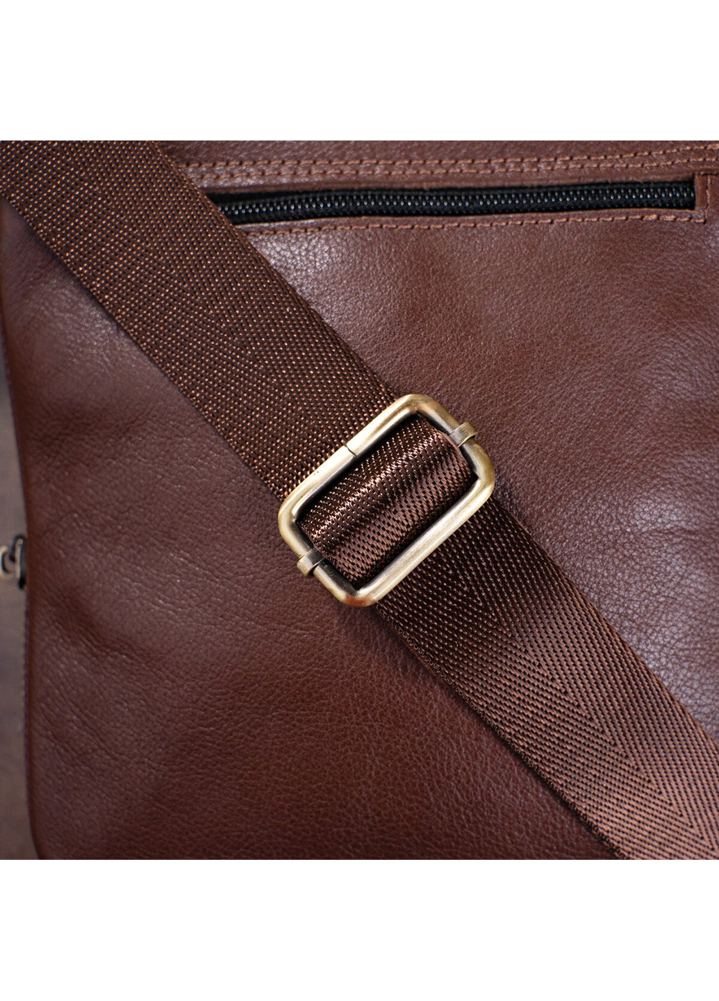 Чоловіча шкіряна сумка 21х18х1 см Shvigel (229460939)