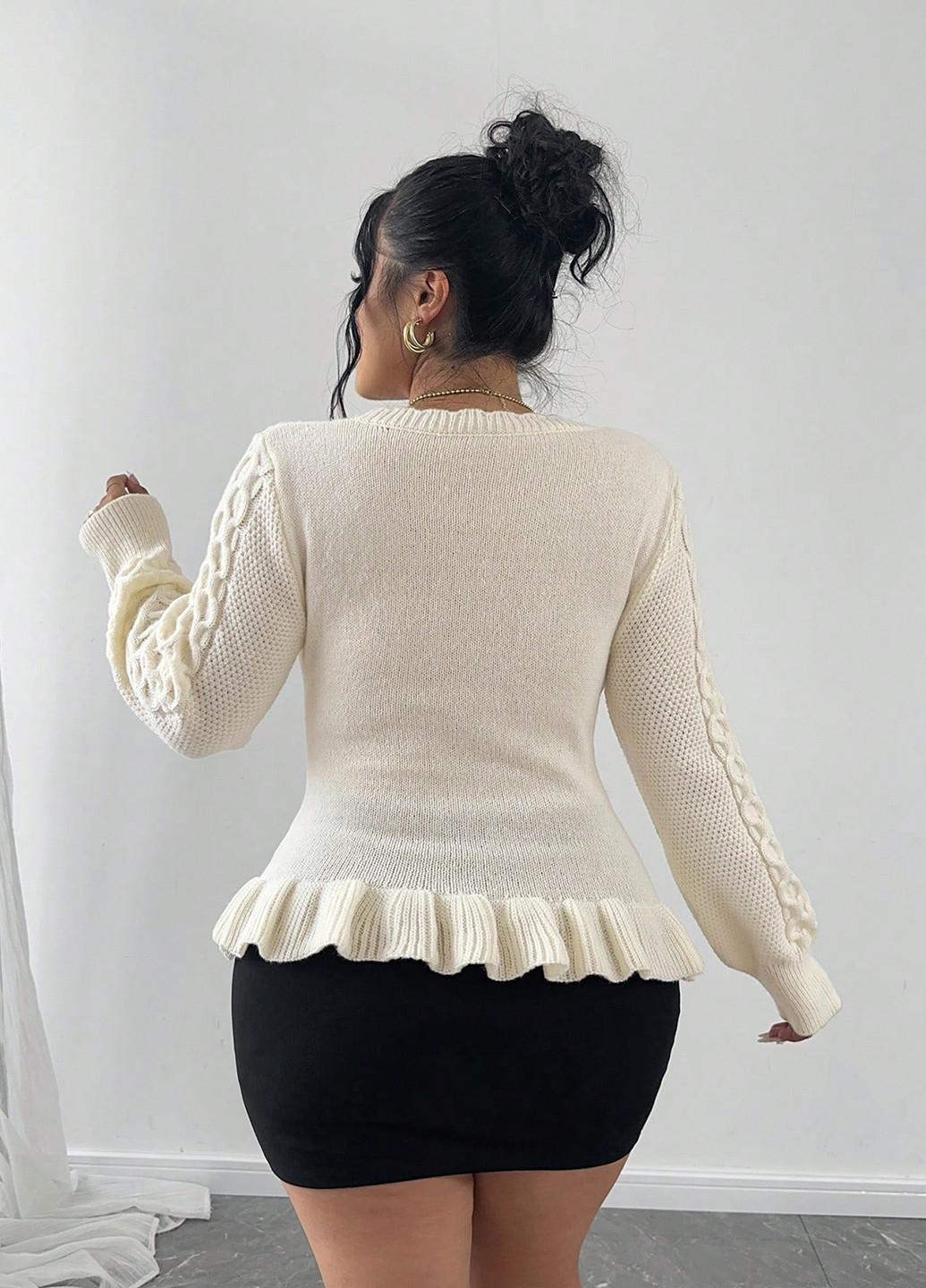 Кремовый демисезонный джемпер джемпер SHEIN