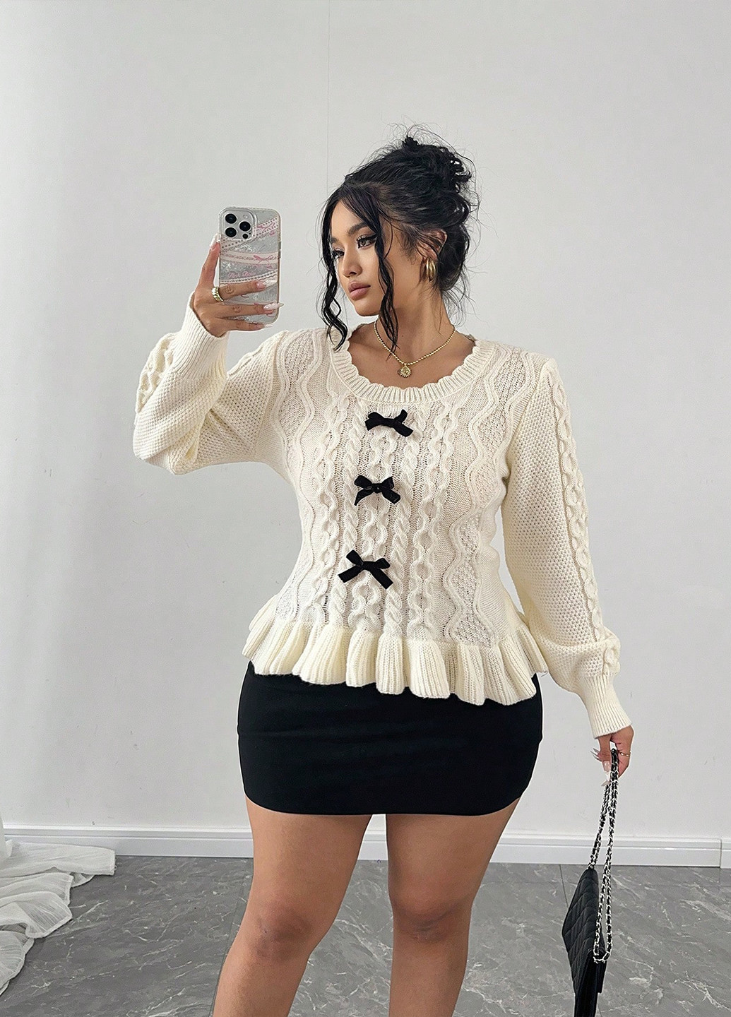 Кремовый демисезонный джемпер джемпер SHEIN