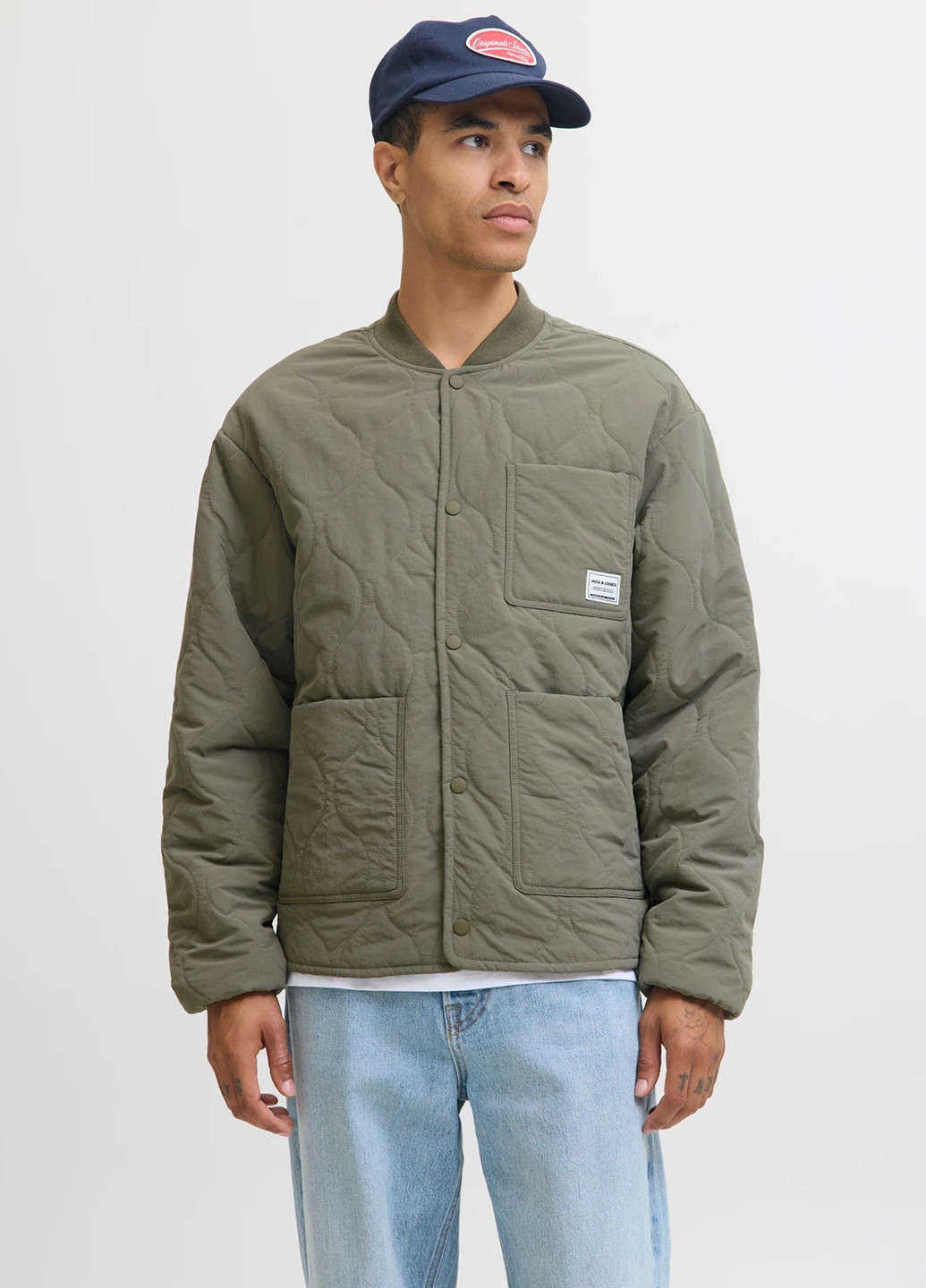 Бомбер Jack & Jones на кнопках (362876174)