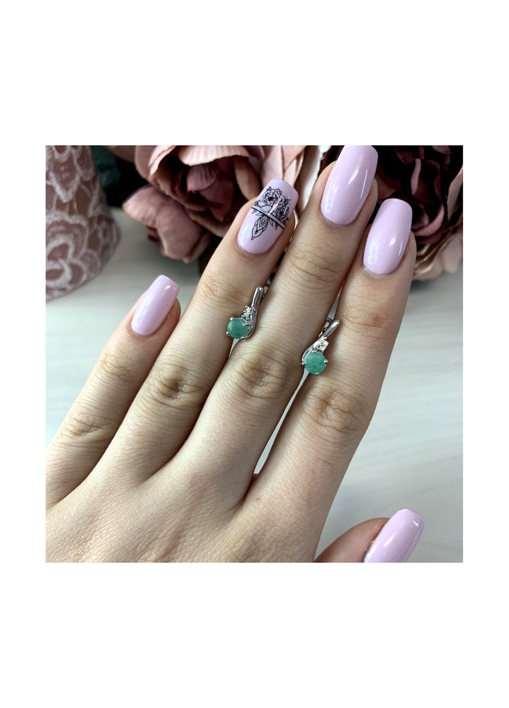 Серьги Silver Flame (152295533)