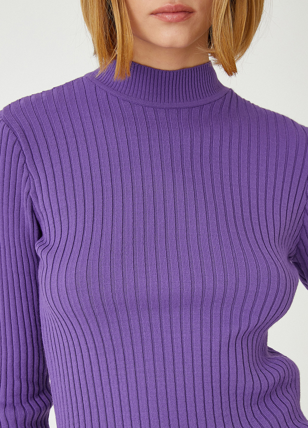 Сиреневый демисезонный свитер KOTON