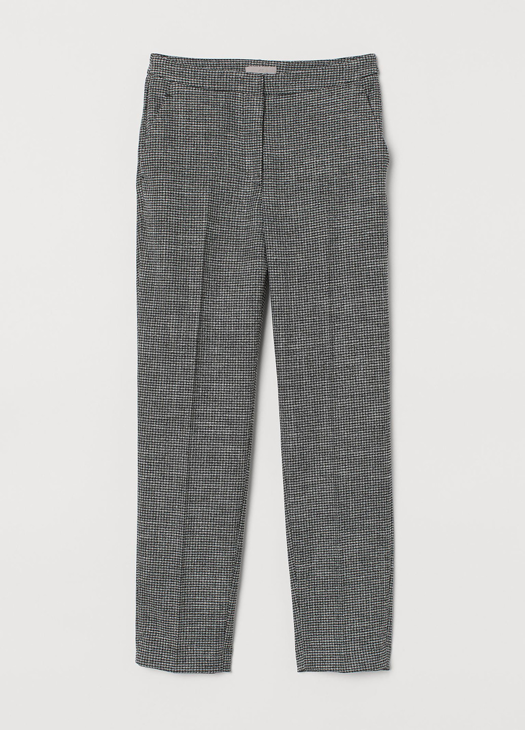 Серые кэжуал демисезонные укороченные брюки H&M